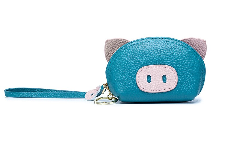 レディース本革豚型コインケース小銭入れキーケース