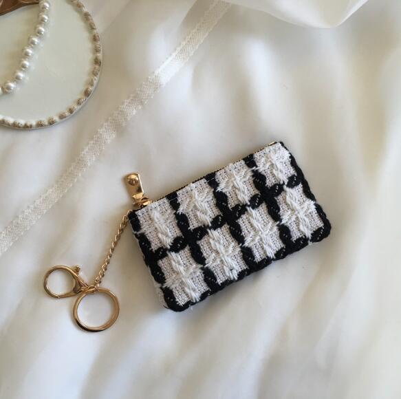 レディース 小銭入れ カード収納 可愛い モノトーン コインケース