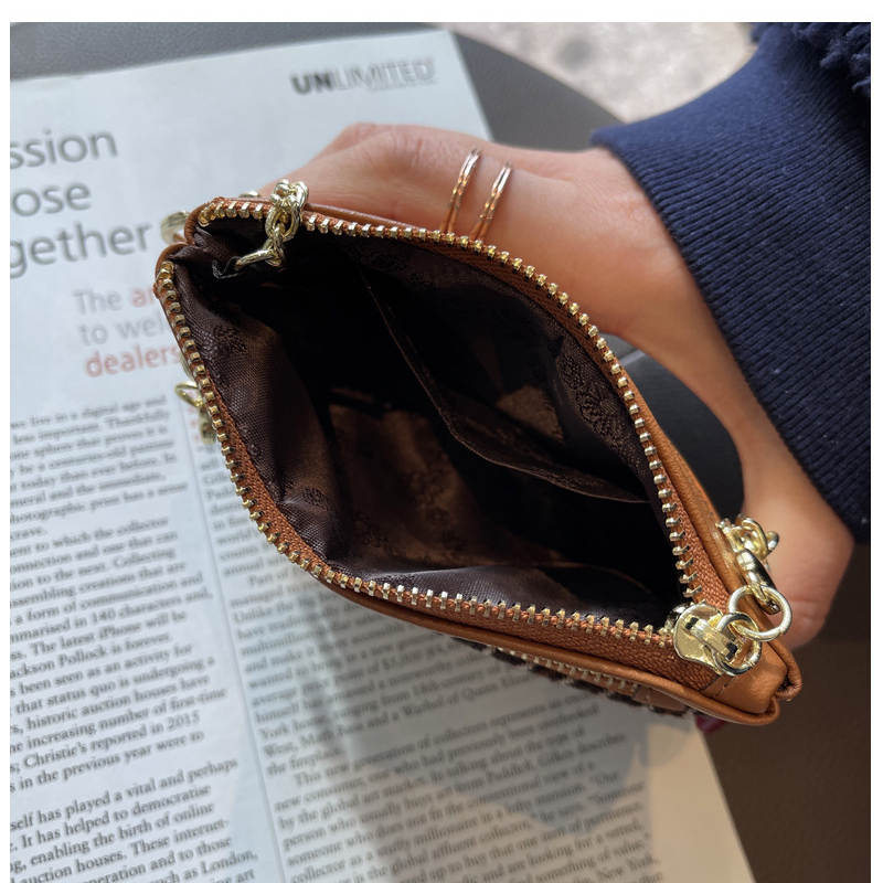 千鳥格子コインケース レディース 上品小銭入れ 多機能財布