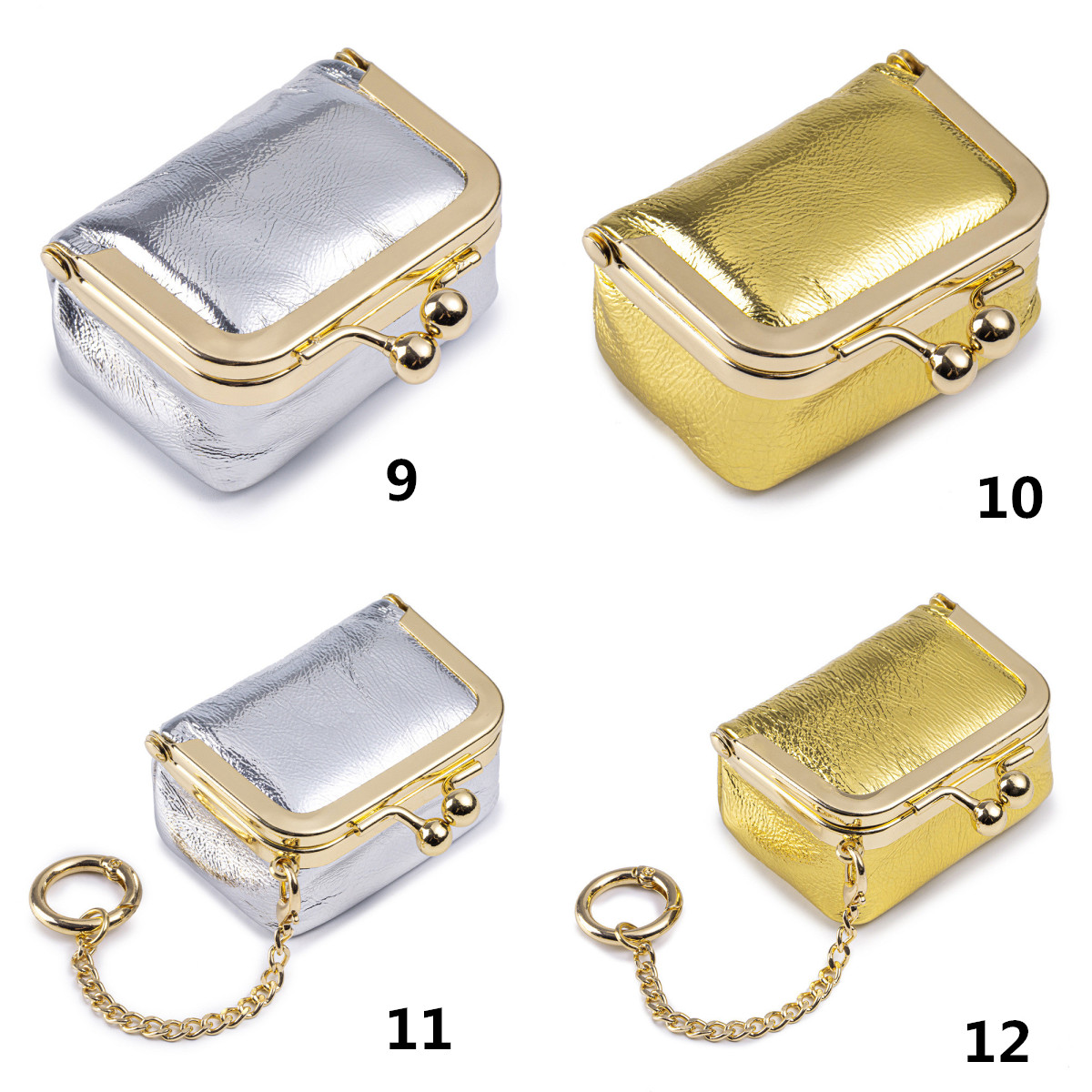 本革がま口小銭入れ レディース 小さい軽量コインケース 指輪入れ