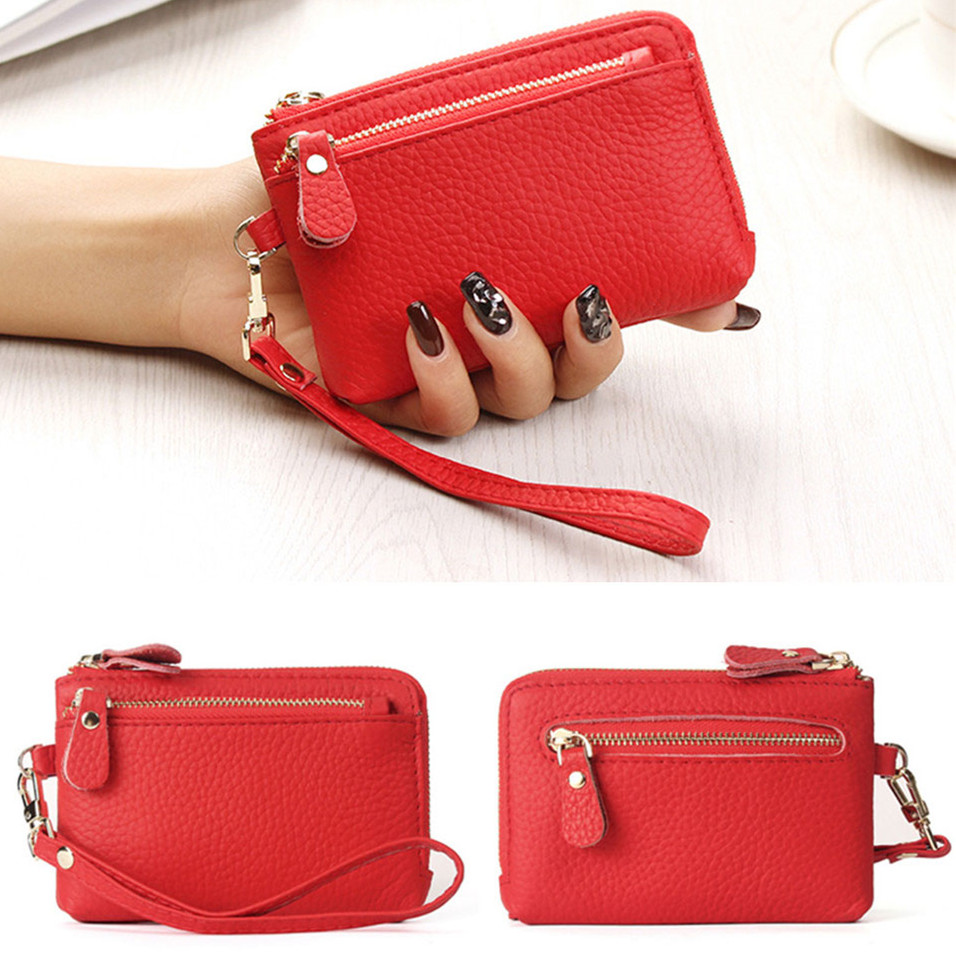 レディース本革コインケース多機能パスケース小銭入れ