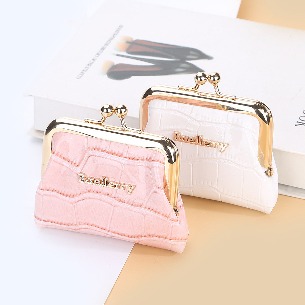 コインケース レディース がま口財布 小銭入れ 可愛い型押し小物入れ