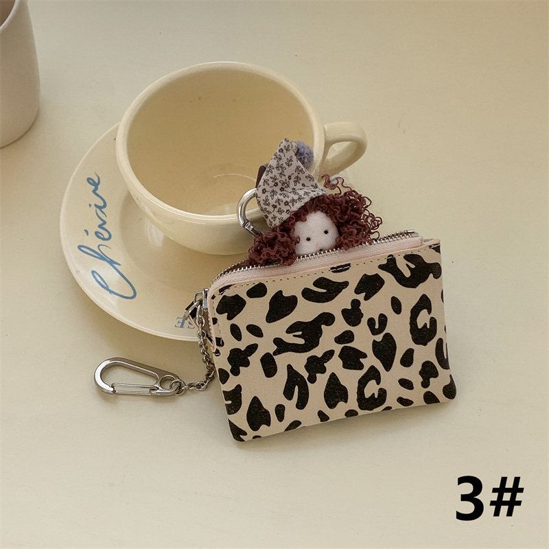 コインケース 豹柄小銭入れ鍵付きレディース財布上品