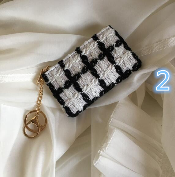 レディース 小銭入れ カード収納 可愛い モノトーン コインケース