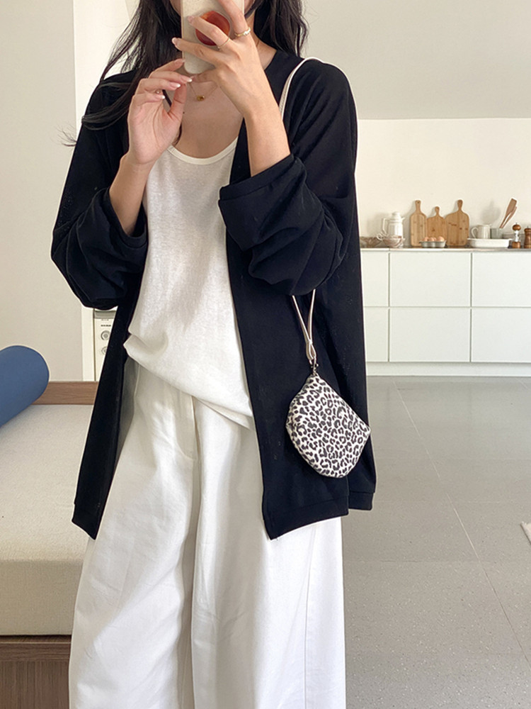 豹柄コインケース ストラップ付き小銭入れ レディース財布