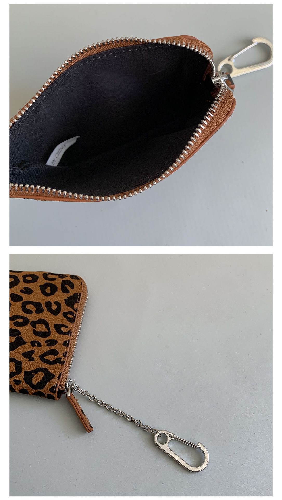 コインケース 豹柄小銭入れ鍵付きレディース財布上品