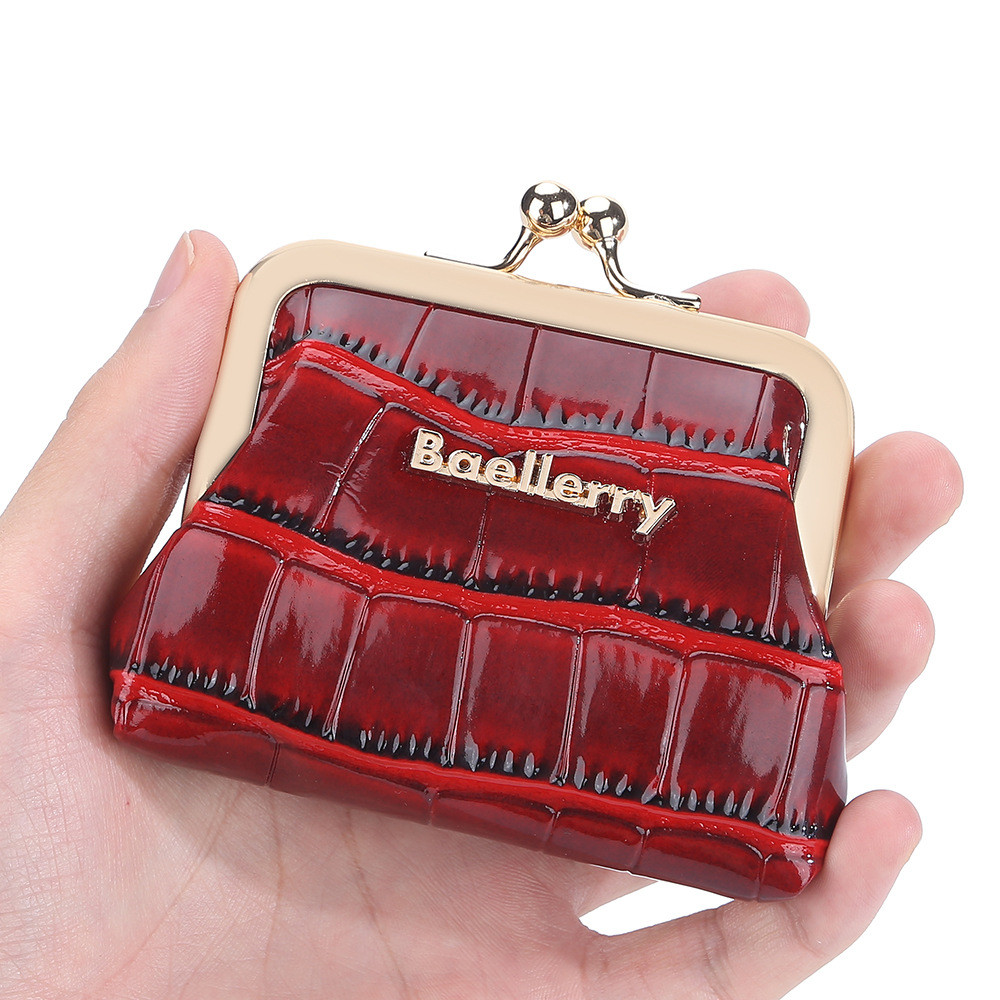 コインケース レディース がま口財布 小銭入れ 可愛い型押し小物入れ