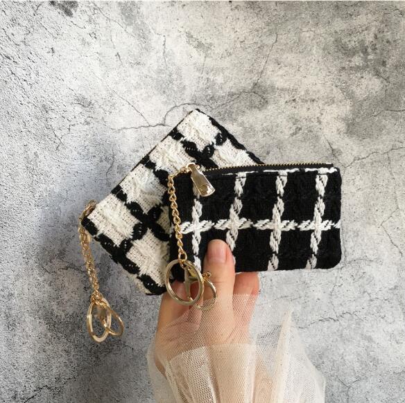 レディース 小銭入れ カード収納 可愛い モノトーン コインケース