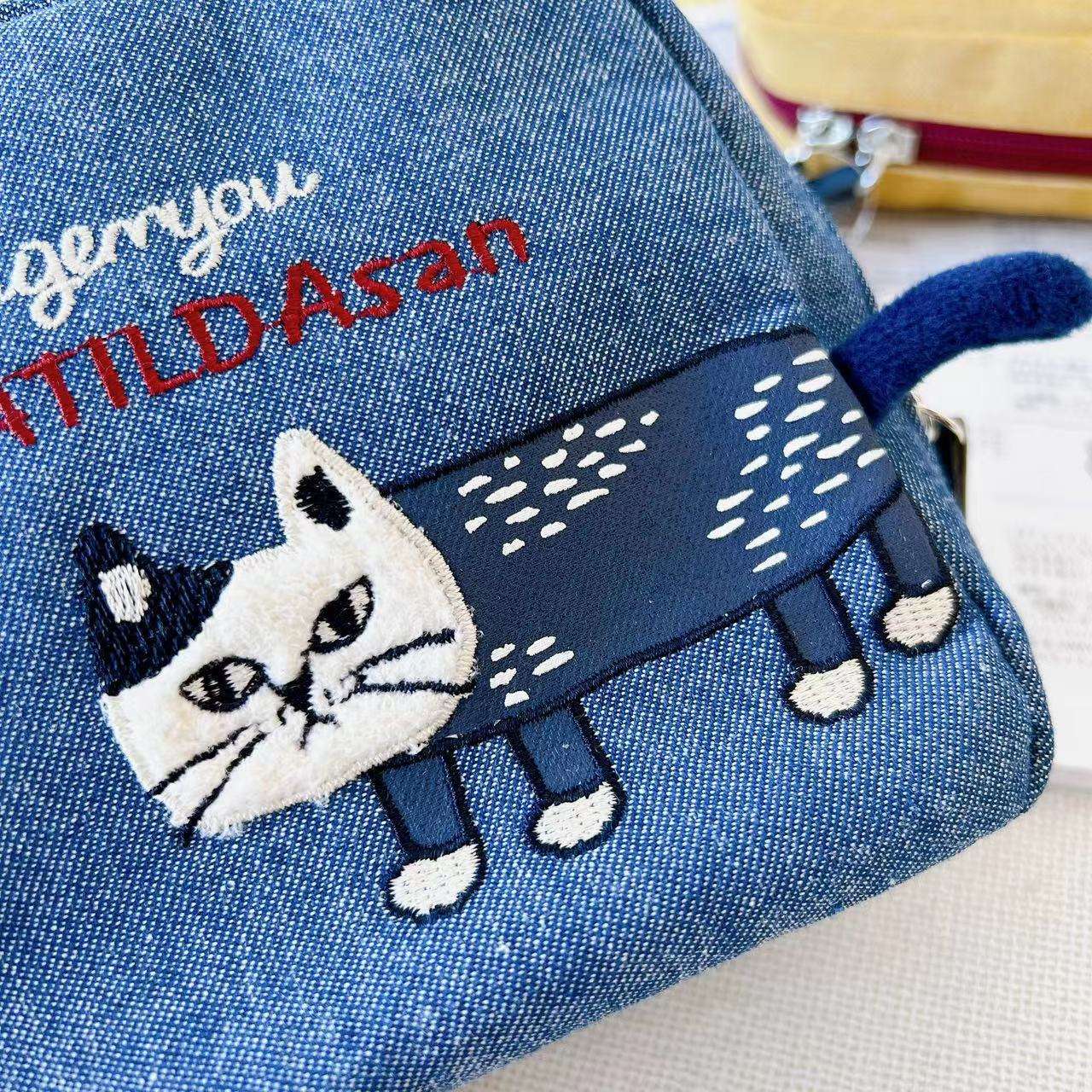 コインケース  MATILDAsan 猫刺繍コインポーチ