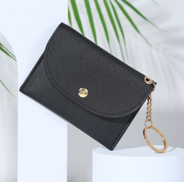 コインケースカード三つ折りミニコインケースキーリング付き