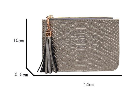 型押しレザー調コインケース カード収納付き財布