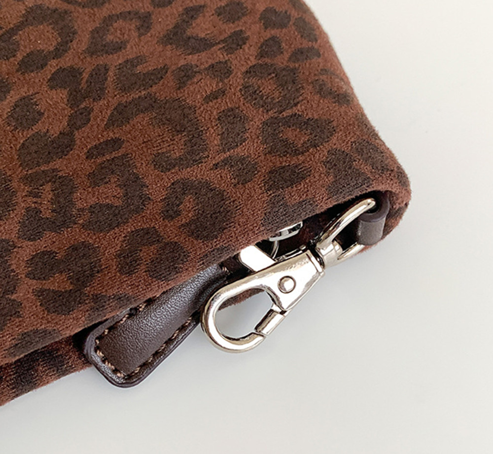 豹柄コインケース ストラップ付き小銭入れ レディース財布