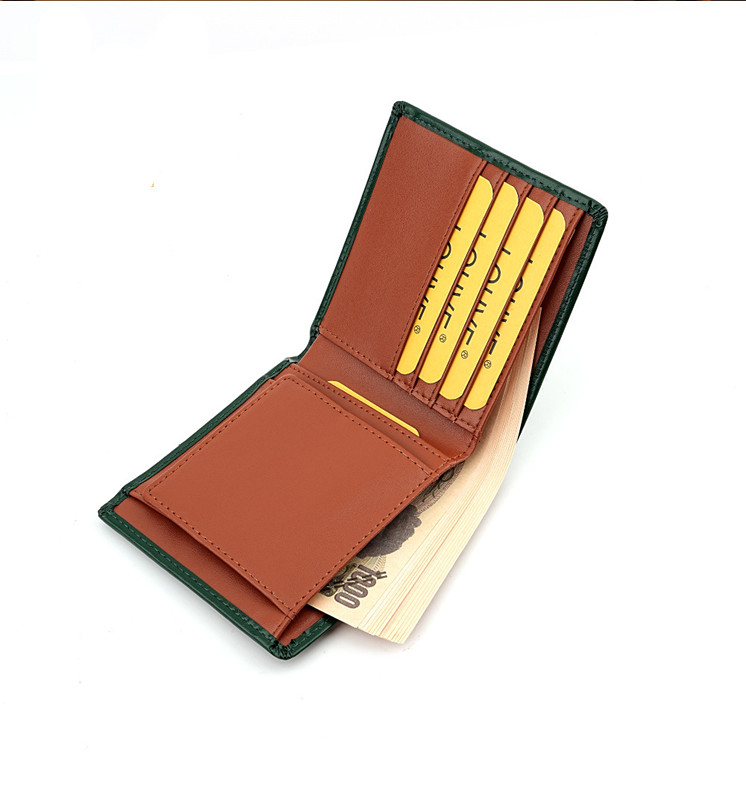 本革二つ折り財布 レディース コインケース付き