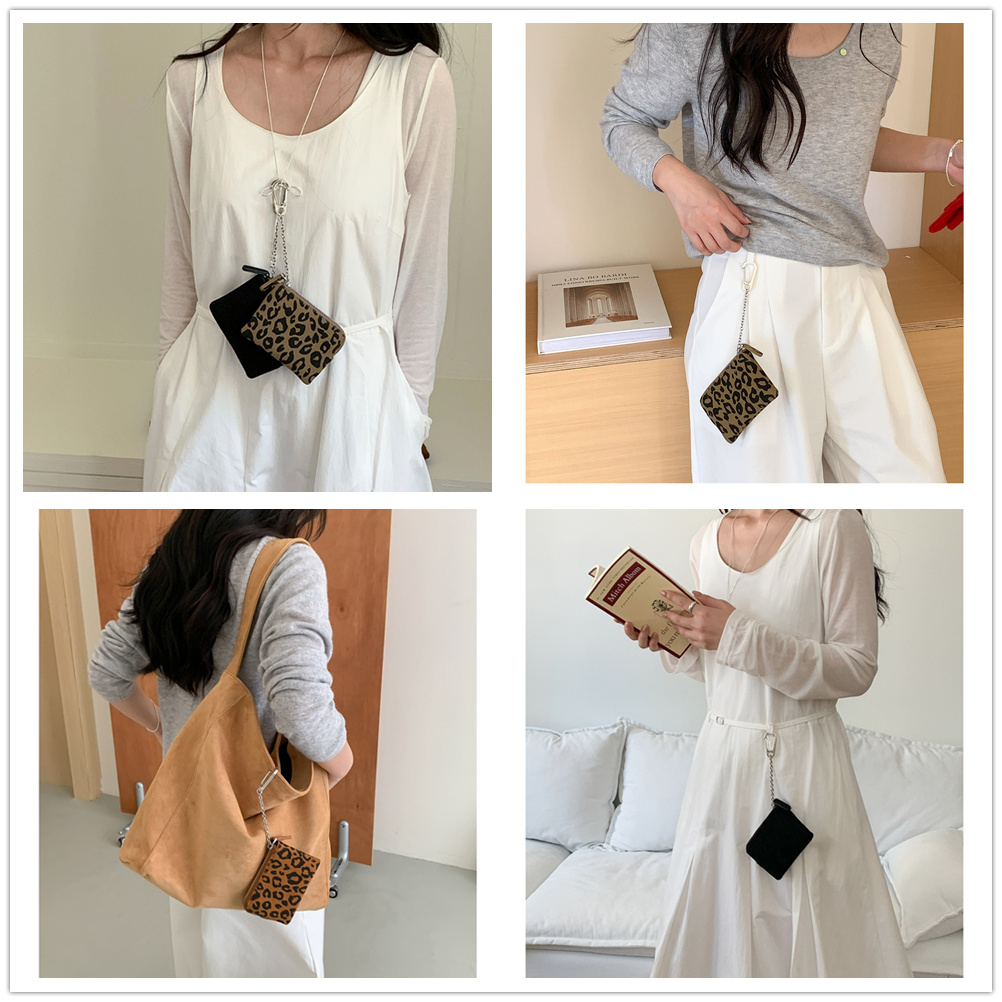 コインケース 豹柄小銭入れ鍵付きレディース財布上品