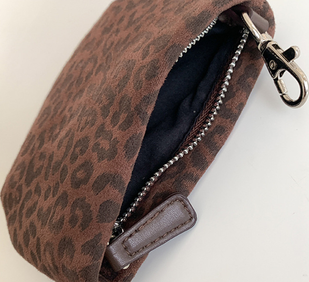 豹柄コインケース ストラップ付き小銭入れ レディース財布