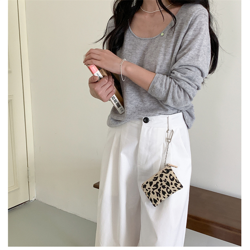 コインケース 豹柄小銭入れ鍵付きレディース財布上品