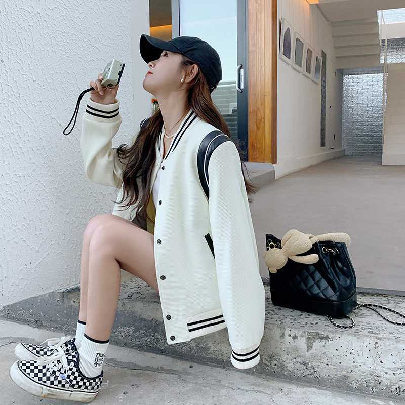 ノーカラージャケット シンプルカジュアルノーカラーブルゾン