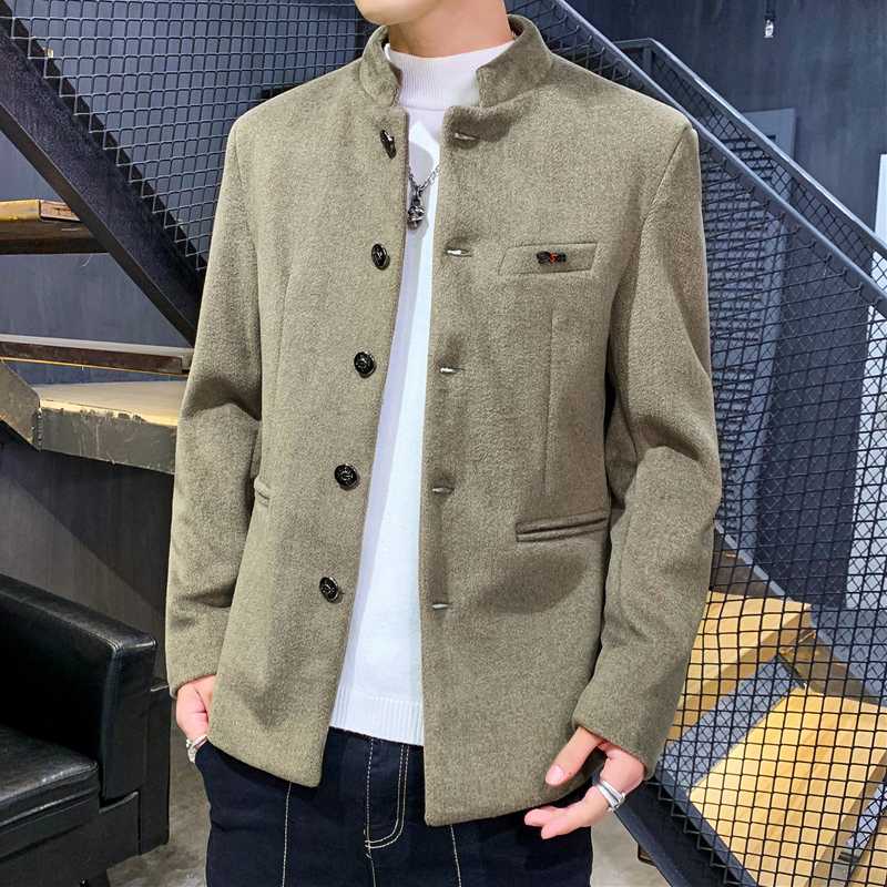 ノーカラージャケット スタンドカラー ノーカラー ミリタリージャケット
