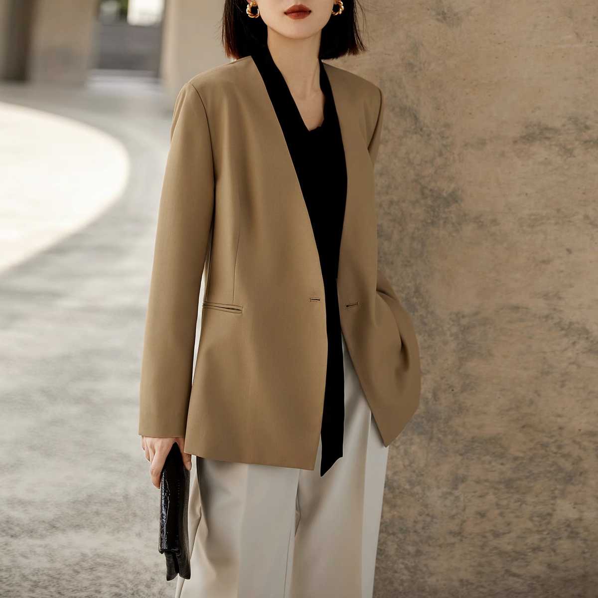 フォーマルノーカラージャケット