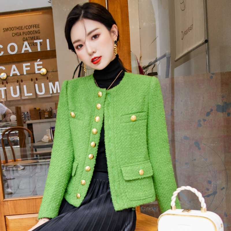 クラシカルツイードノーカラージャケット