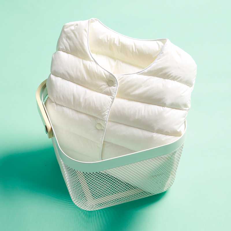 ノーカラージャケット 軽量コンパクトノーカラーダウン