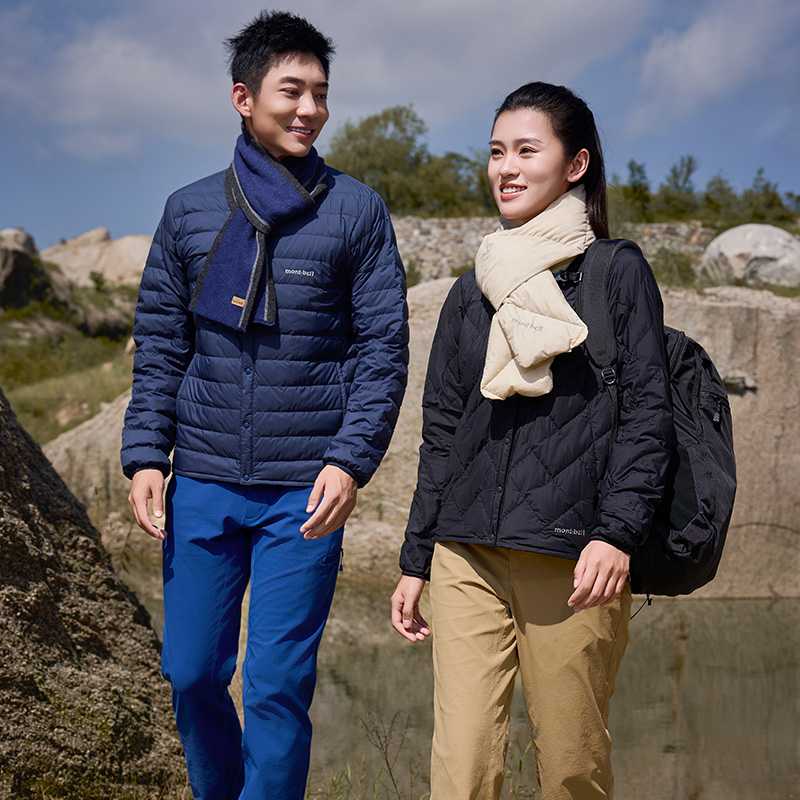 ノーカラージャケット 軽量保温ノーカラーキルティング