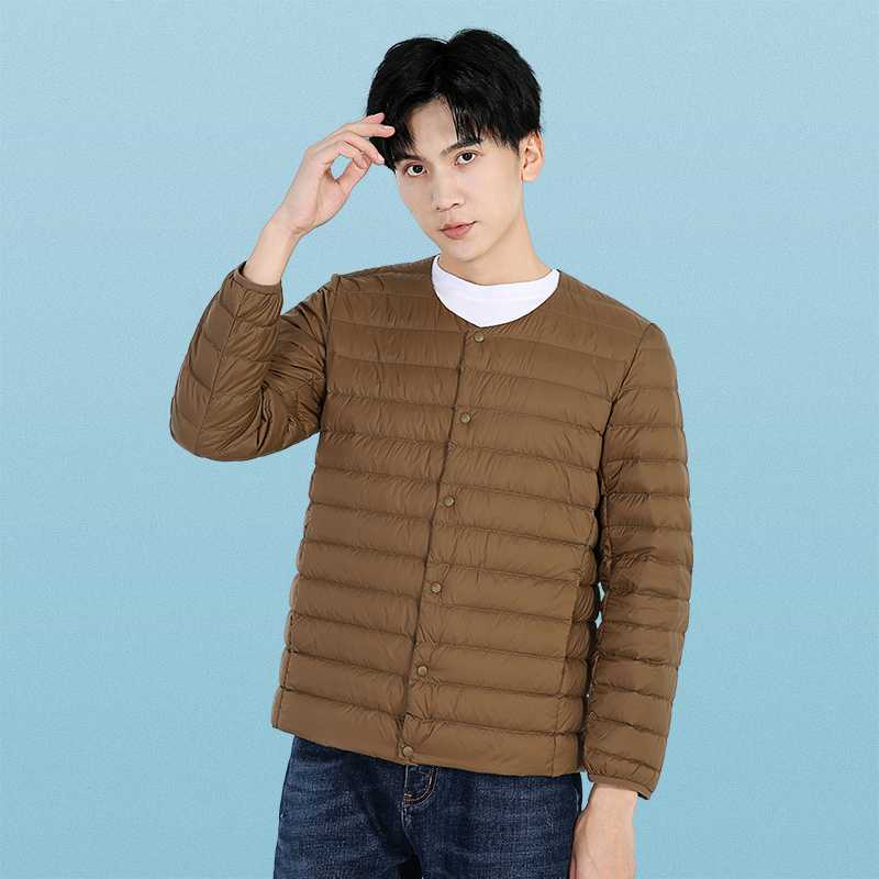 軽量キルティングノーカラージャケット