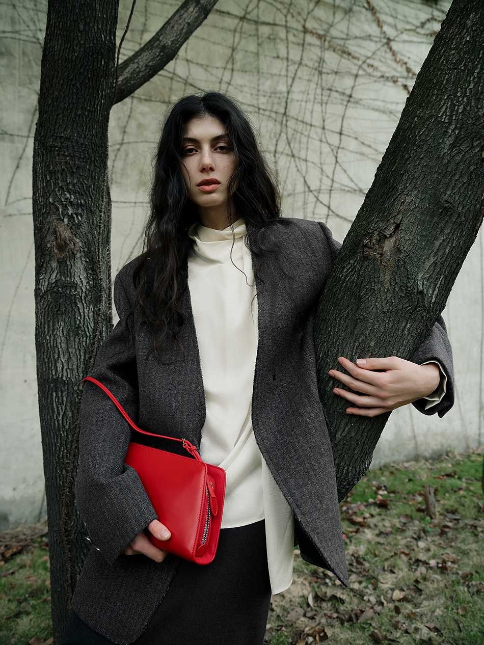 ノーカラージャケット 上質クラシックテーラードジャケット