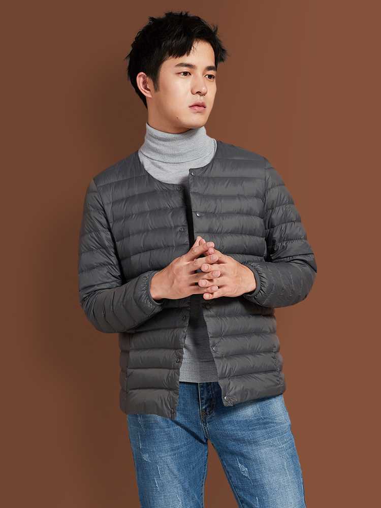 ノーカラージャケット 軽量 ノーカラー キルティングジャケット