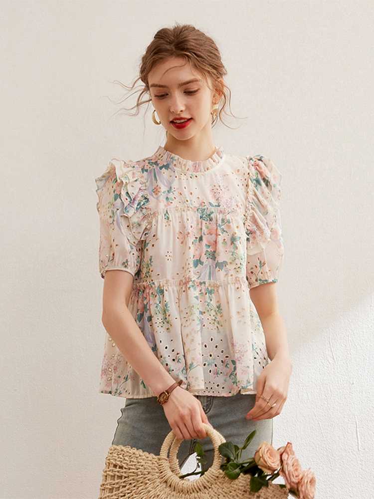 ノーカラージャケット ノーカラージャケット リネン素材の優しい風合いブラウス