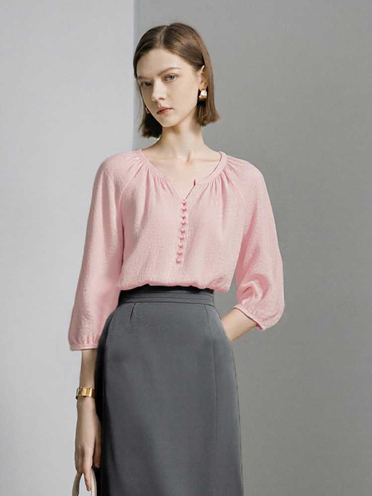 ノーカラージャケット リネン