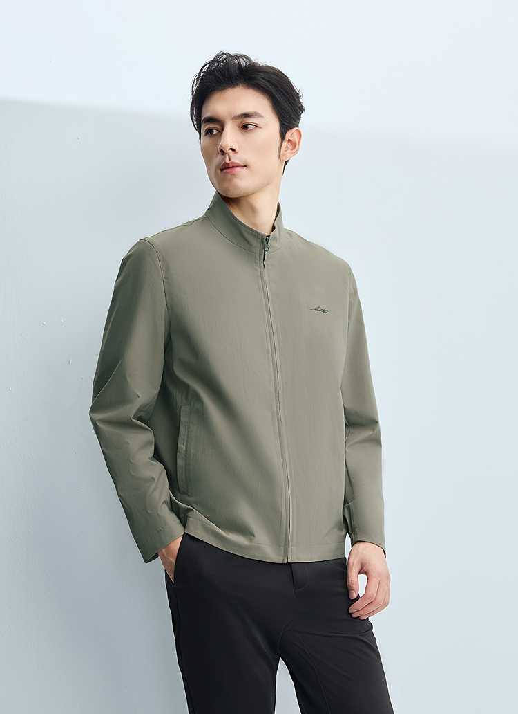 ノーカラージャケット ノーカラージャケット 風薫るスタンドカラージャケット