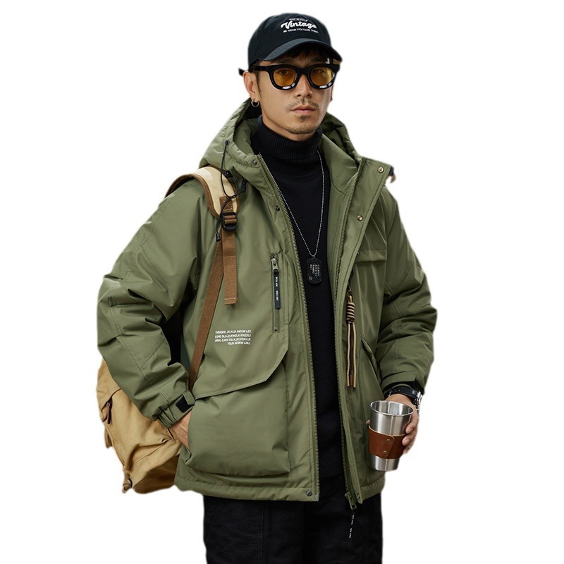 ノーカラージャケット シンプル軽量ノーカラーダウン