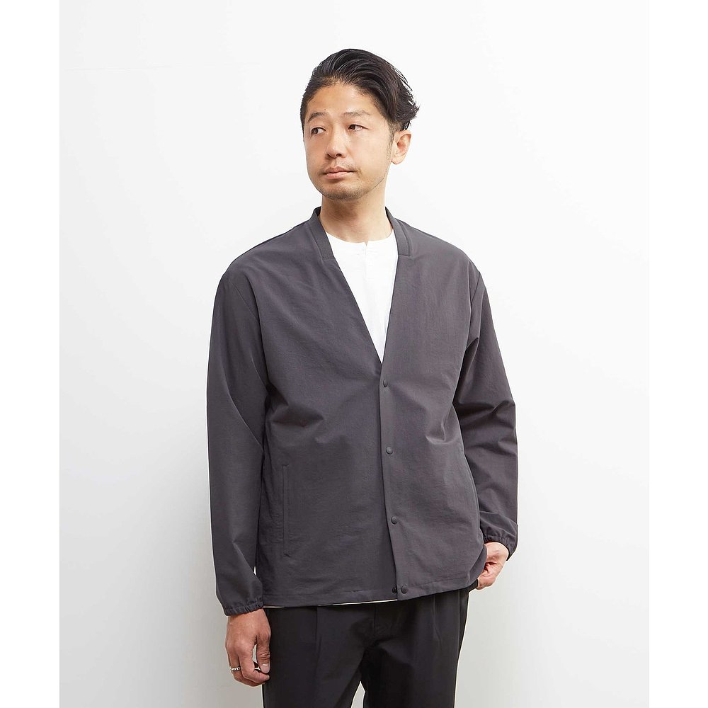 ノーカラージャケット 和みリネンノーカラージャケット