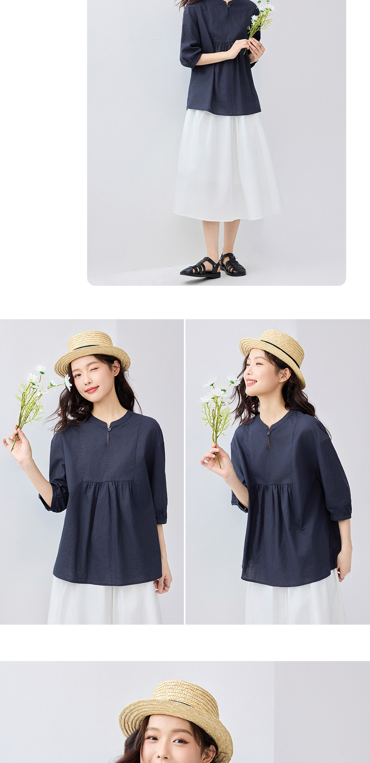 ノーカラージャケット ノーカラージャケット 優美なリネンブラウスジャケット