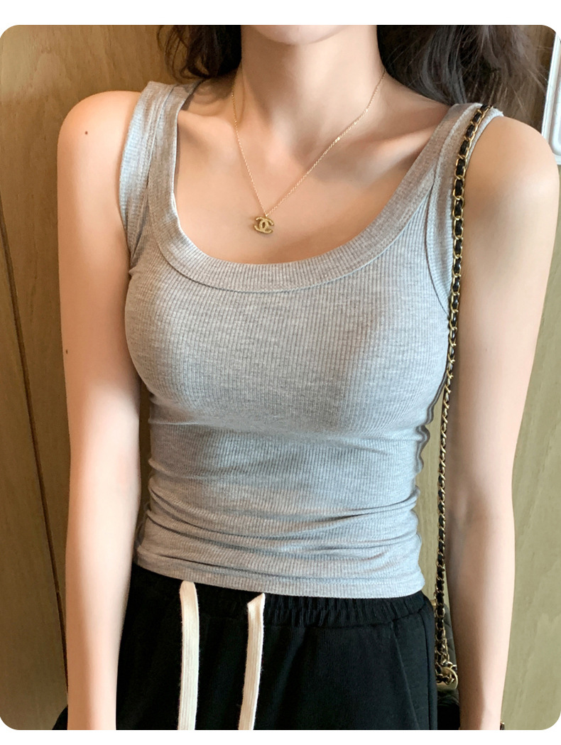 ノーカラージャケット シンプル美シルエット ノースリーブセット