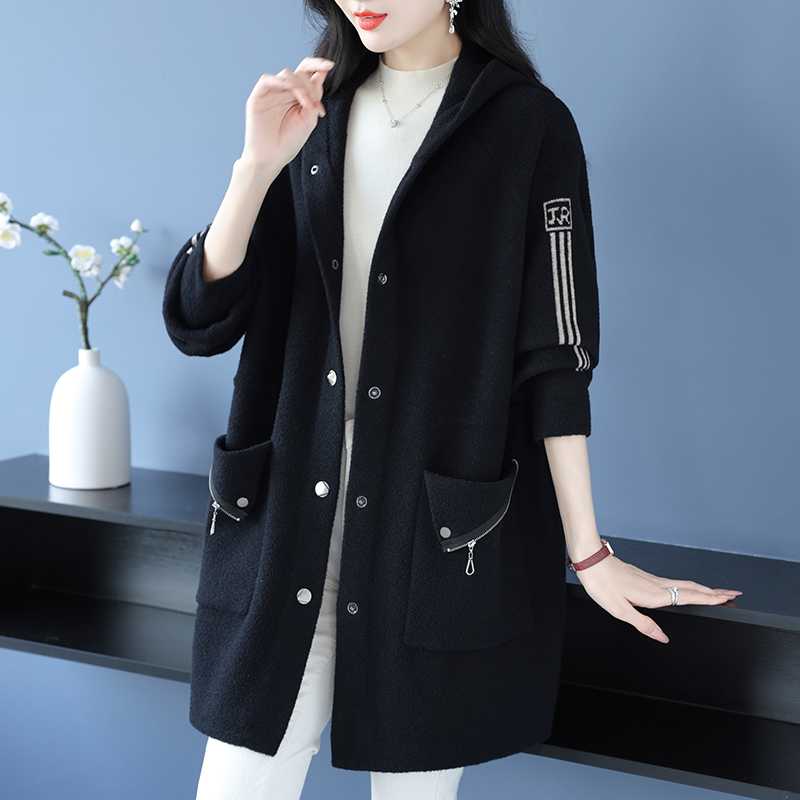 レディースパーカー クラシカルミドル丈リラックスパーカー