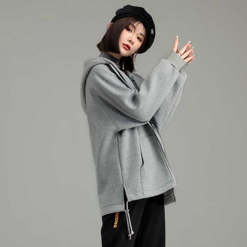 ゆったりシルエット レディースパーカー