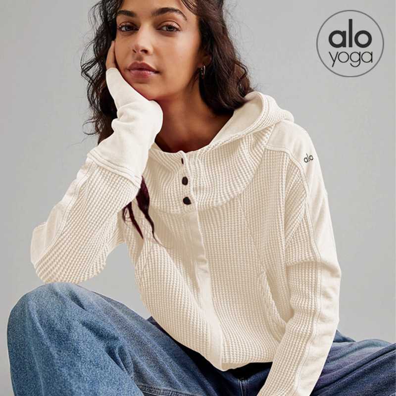 レディースパーカー なめらかシルエット ワッフル編みパーカー