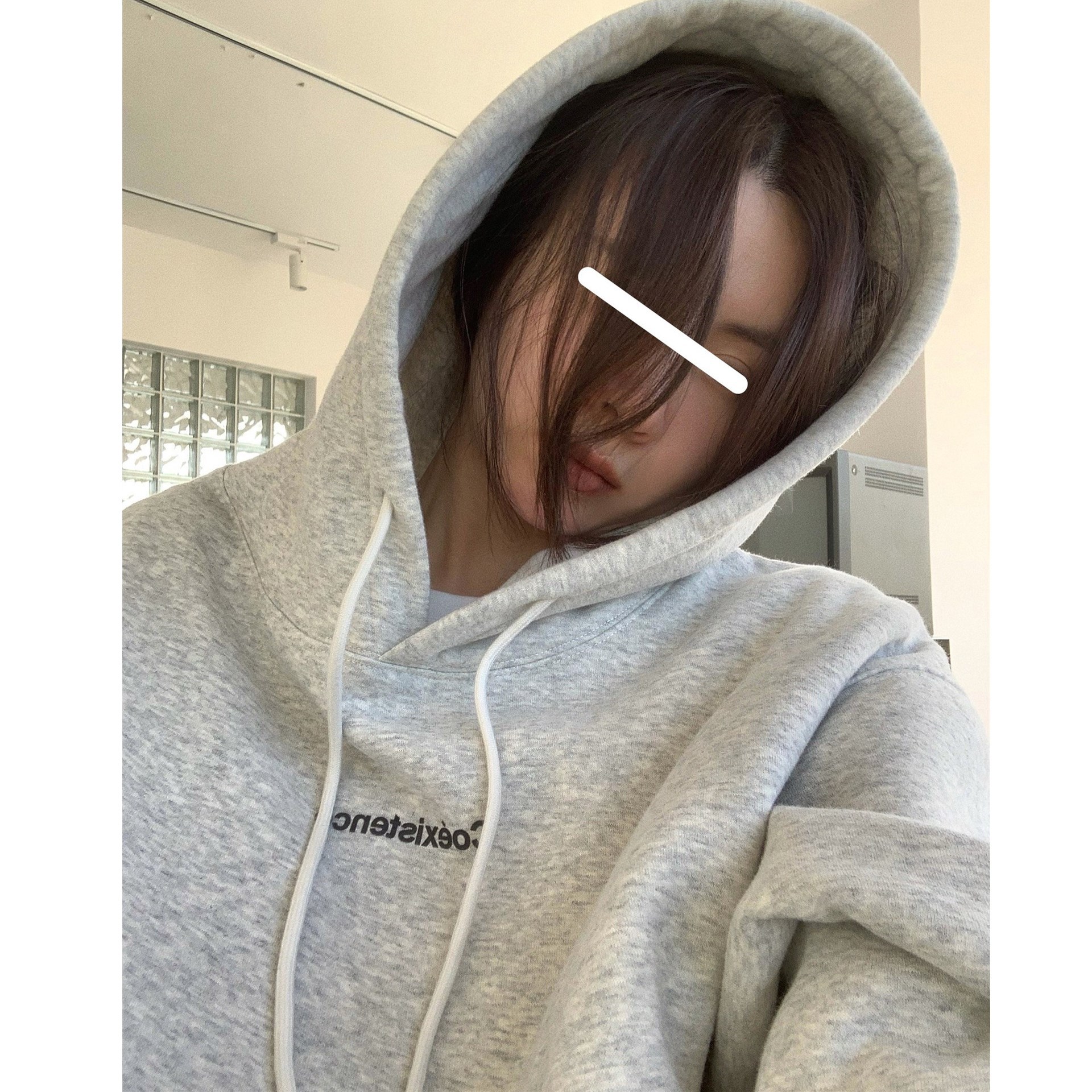 レディースパーカー シンプルシルエットゆったりパーカー