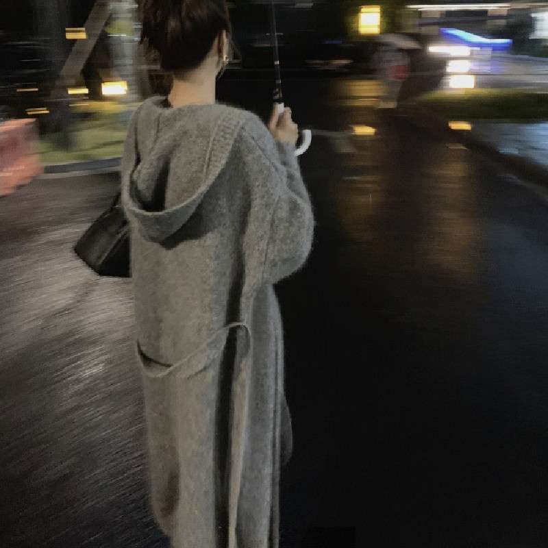 レディースパーカー ふんわりモコモコ あったかロングパーカー