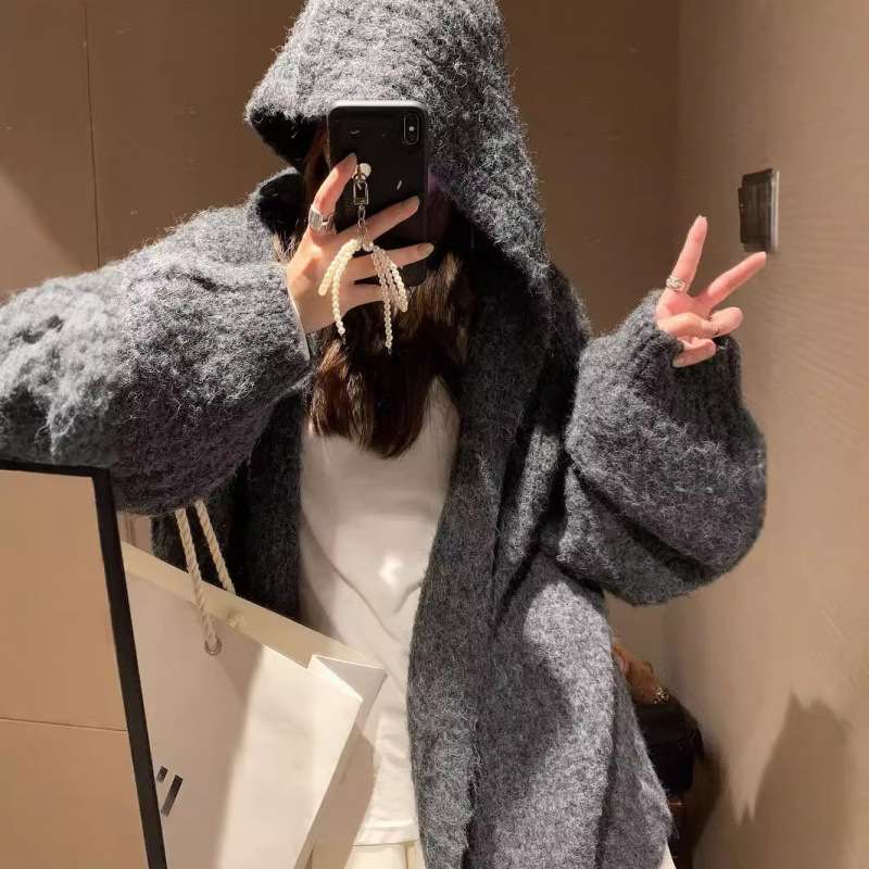 レディースパーカー ふんわりモコモコ たっぷりゆったりパーカー