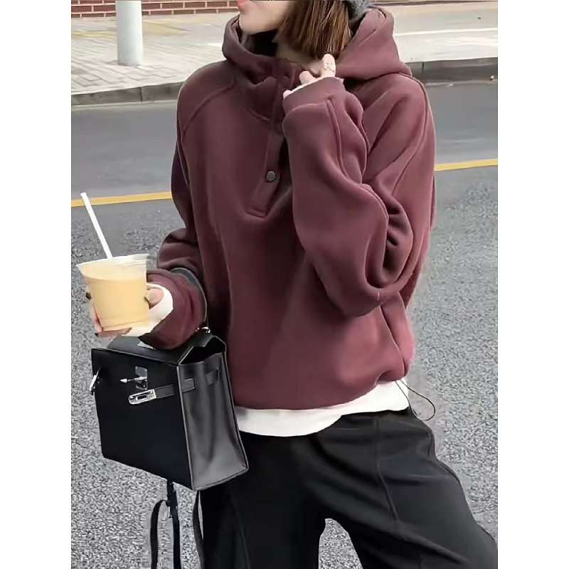 レディースパーカー カジュアルバルーンパーカー 裏起毛ミドル丈