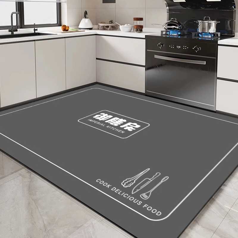 床マット 珪藻土キッチンマット防滑防油吸水機能