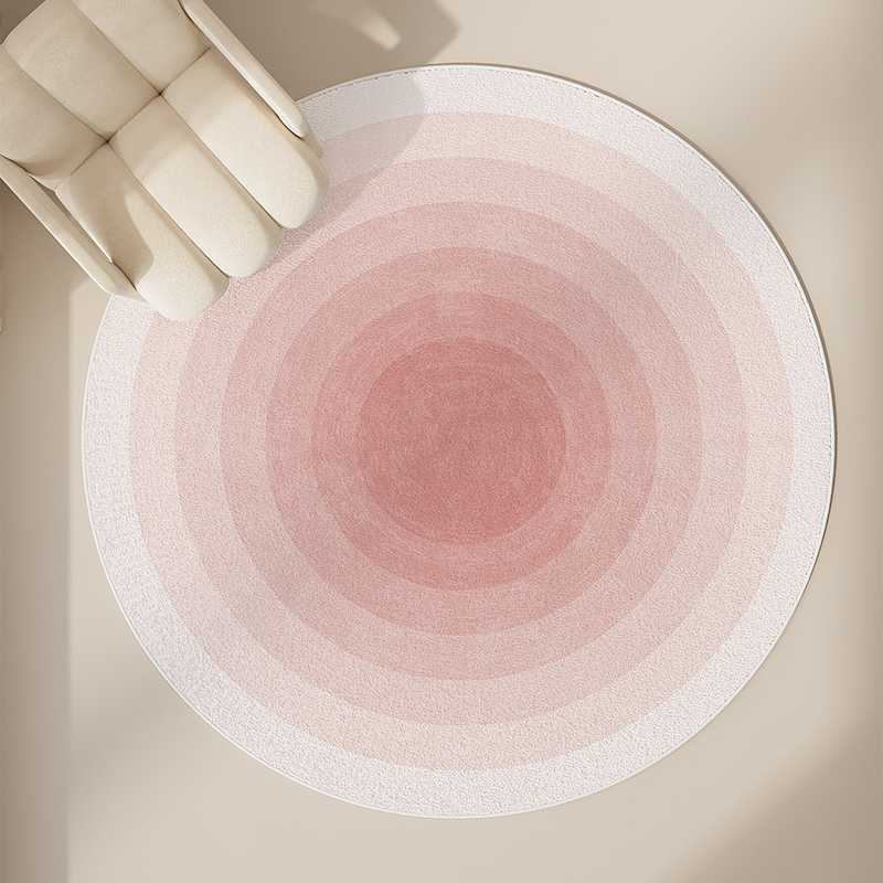 床マット グラデーション円形ラグマット