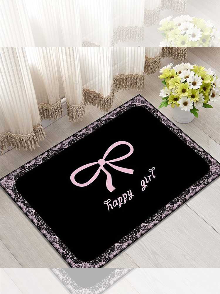 床マット 床マット リボン柄おしゃれマット