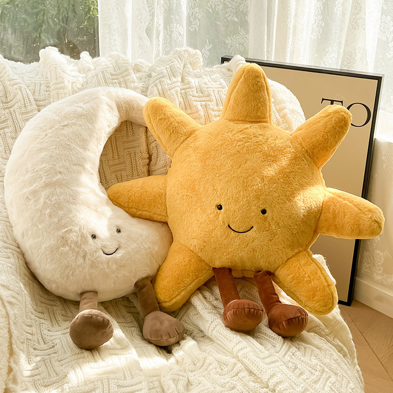 おやすみ月と太陽のソファクッション