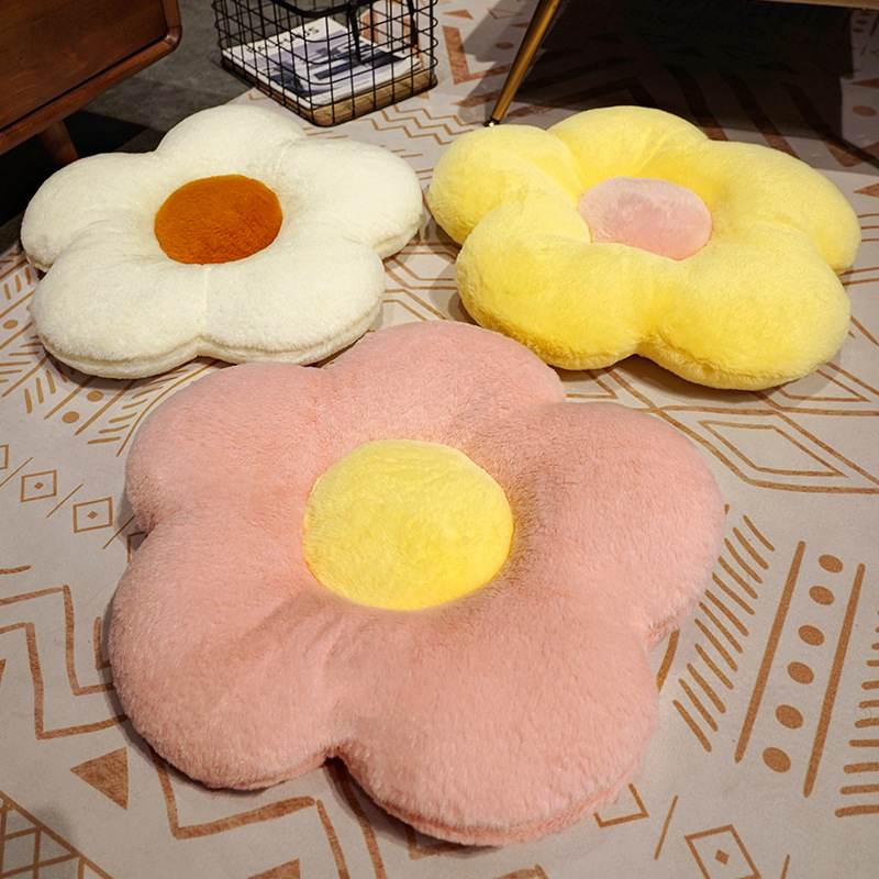 ソファクッション お花モチーフのやすらぎクッション