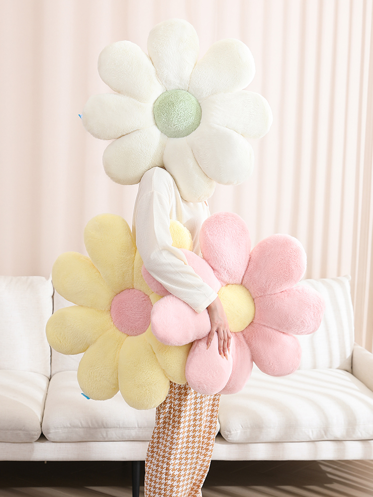 ソファクッション ふわもこ花びらクッション