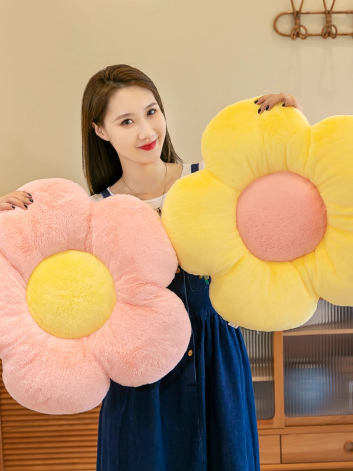 ソファクッション 花びら型多機能ふわふわ座布団